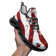 Patriotic_American_Flag_Kicks_Running_Shoes_Sneakers_For_Men_and_Women_with_Red_andBlue_Stars_and_White_Stripes_with_Black_Soles_and_Black_Trim_Right_Front_Side_View