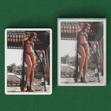 Playing Cards - Boys Make Fun Pets - Luci Keeps Hers On A Leash - White Border