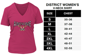 AWESOME Women's T-shirt (Features Tiny Men Lifting Your Girls) (2021-01-30 Design)