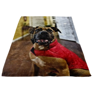 Custom Fleece Blanket with Sofia's Family Pet 11-30-2020