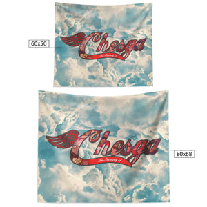 Wall Art Tapestry Memorial - Chesga - Endless Blue Sky Cloud Background