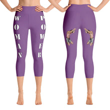 Our best viral leggings purple woman power white letters