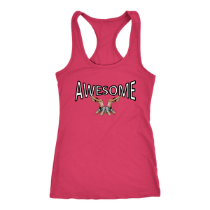 Awesome Womens Racerback Tank Top with 2 Men Lifting Your Girls