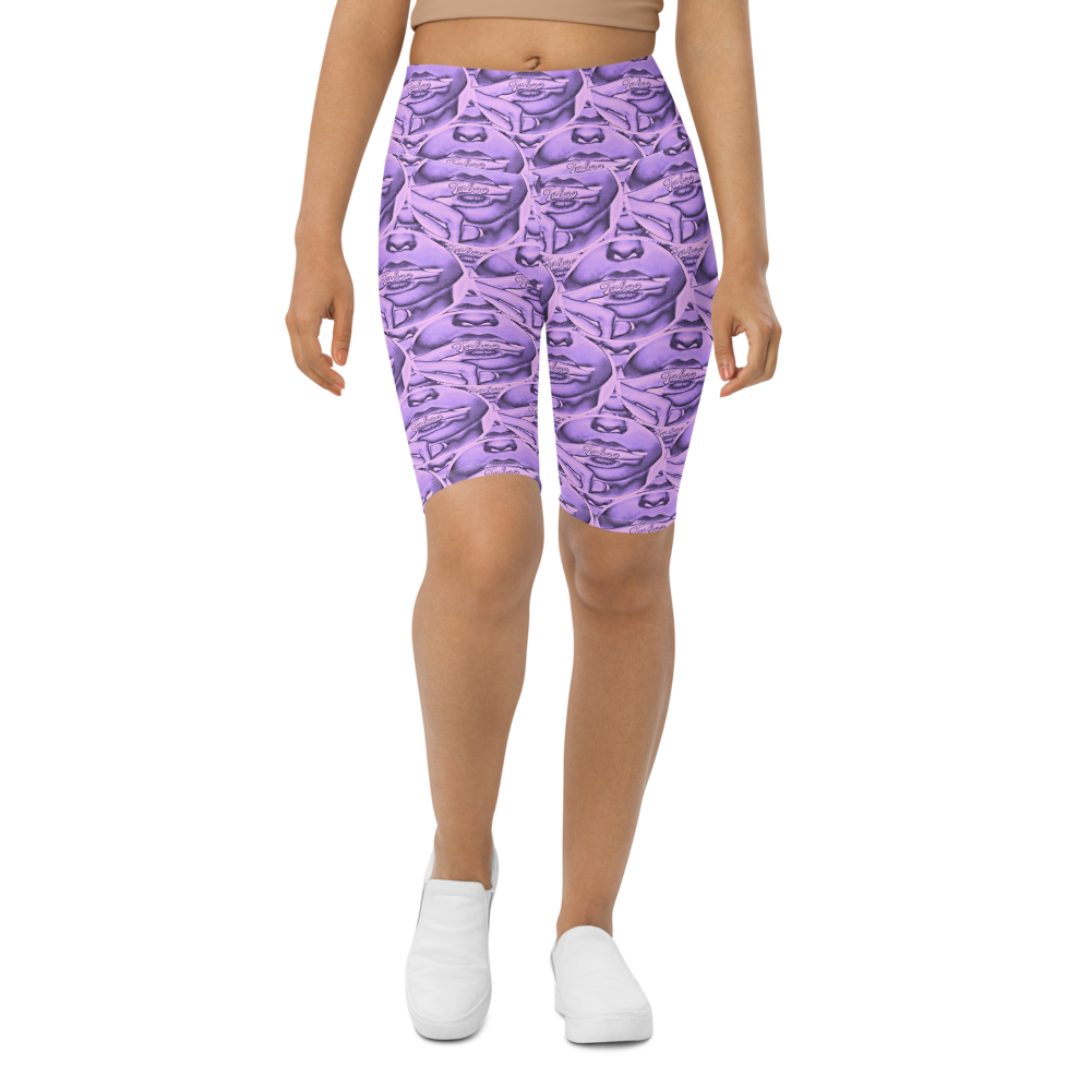 HeroicU Biker Shorts with Taboo Crypto Purple Passion Color
