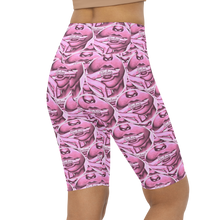 HeroicU Biker Shorts With Taboo Crypto Pattern in Pink
