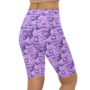 HeroicU Biker Shorts with Taboo Crypto Purple Passion Color