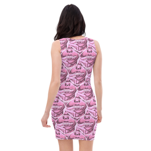 HeroicU Bodycon Taboo Crypto Dress Perfect Pink