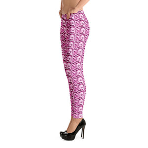 Cash Money Pattern Leggings Pink With One Hundred Dollar Bills from HeroicU