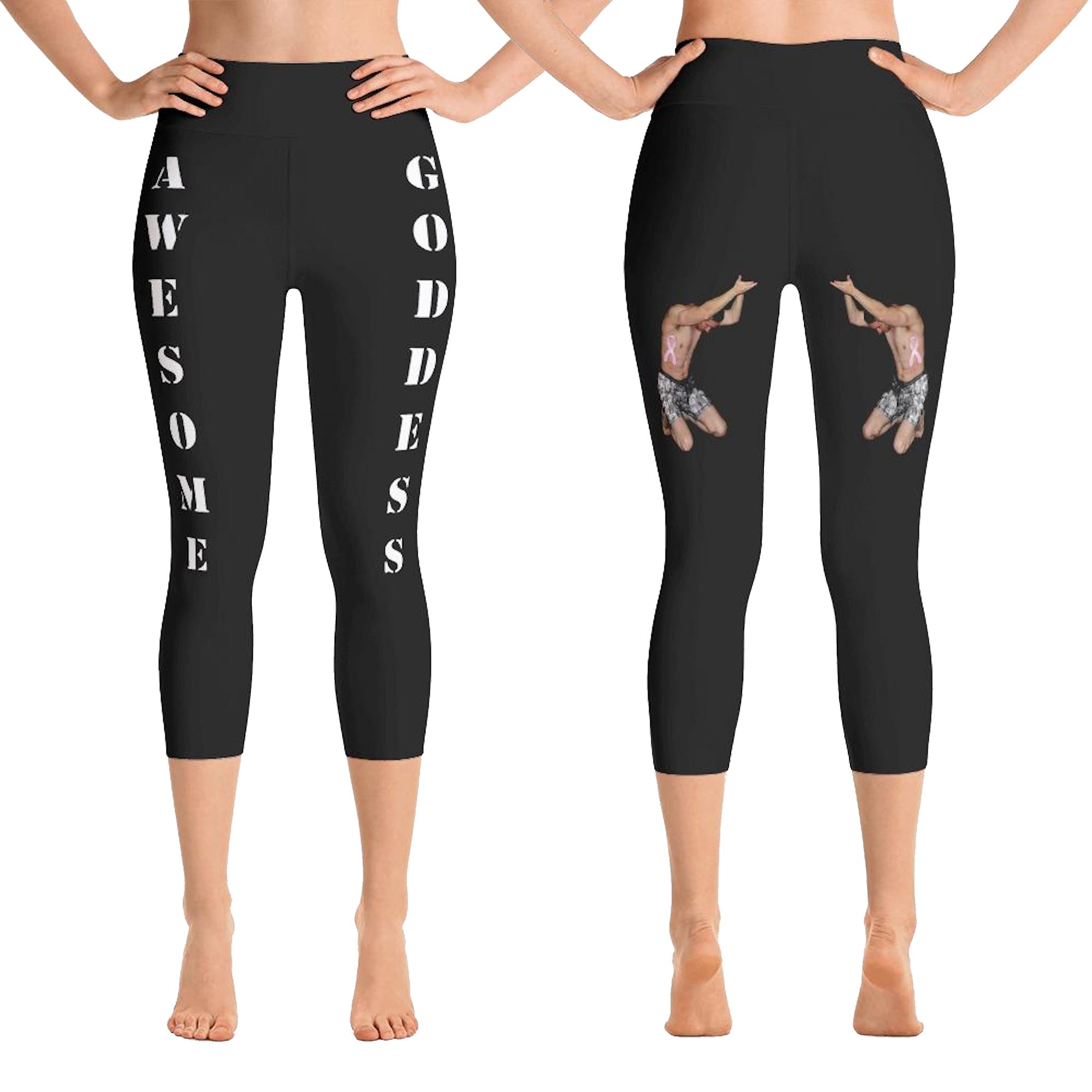 best-womens-awesome-goddess-black-capri-leggings-white-lettering-men-support-you-on-back-viral-front-and-back-view-heroicu