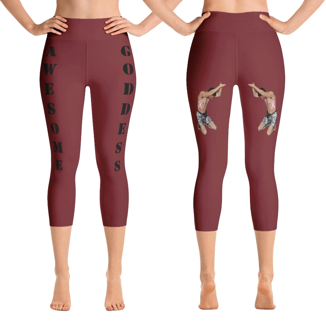 best-womens-awesome-goddess-burgundy-capri-leggings-black-lettering-men-support-you-on-front-and-back-view-heroicu