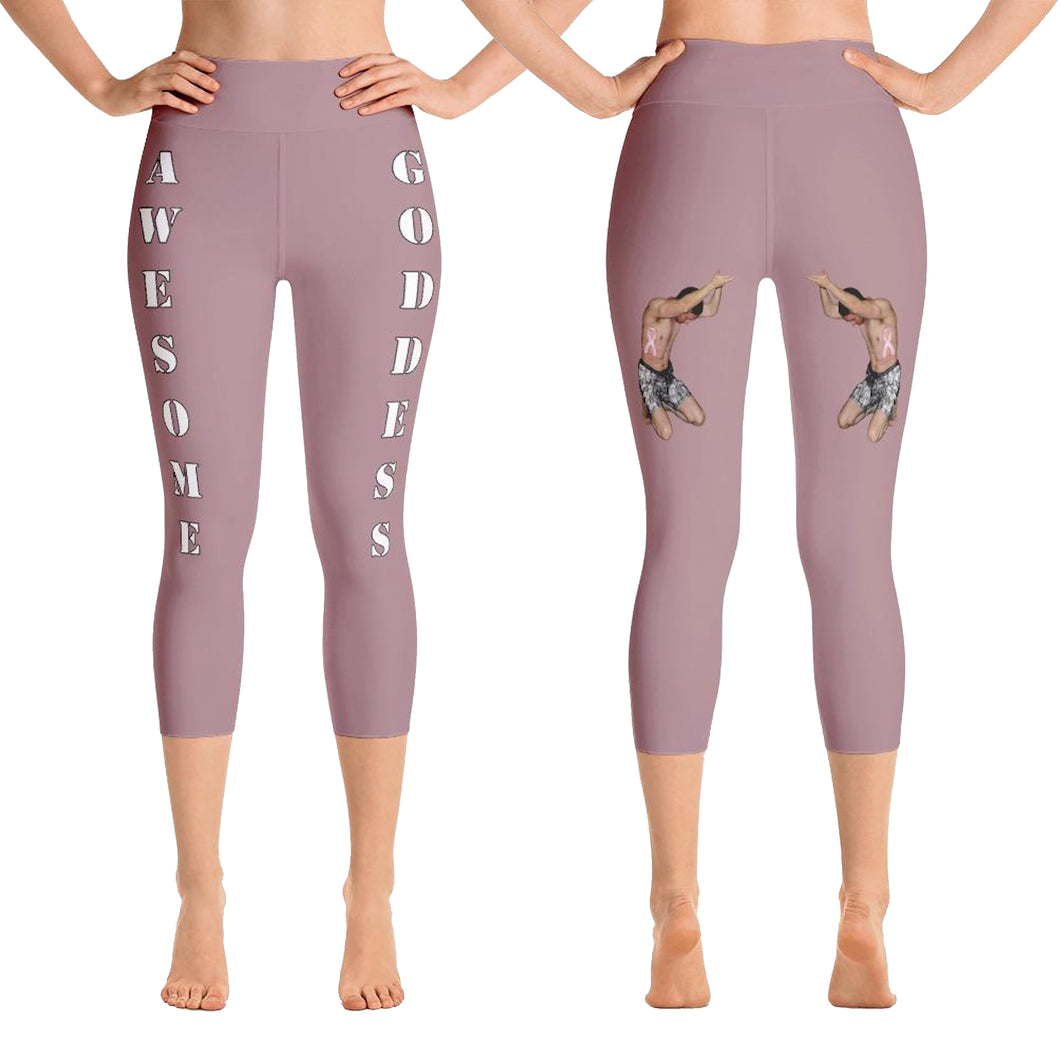 best-womens-awesome-goddess-dusty-rose-capri-leggings-white-lettering-men-support-you-on-back-front-and-back-view-heroicu