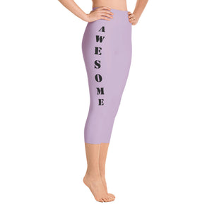 best-womens-awesome-goddess-pale-purple-capri-leggings-black-lettering-men-support-you-on-back-viral-right-view-heroicu