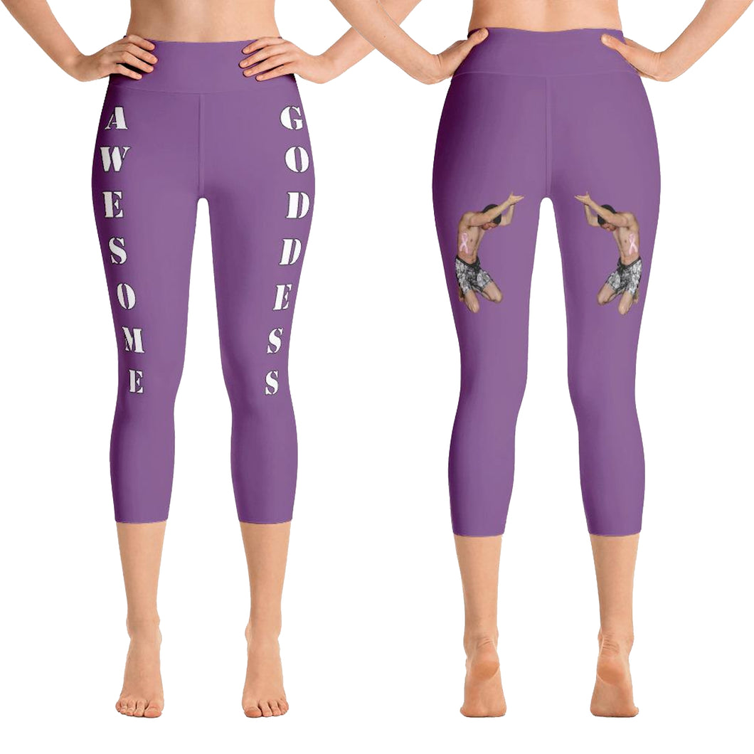 best-womens-awesome-goddess-purple-capri-leggings-white-lettering-men-support-you-on-back-viral-front-and-back-view-heroicu