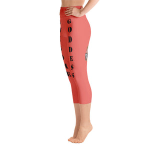 best-womens-awesome-goddess-salmon-capri-leggings-black-lettering-men-support-you-on-back-viral-left-view-heroicu