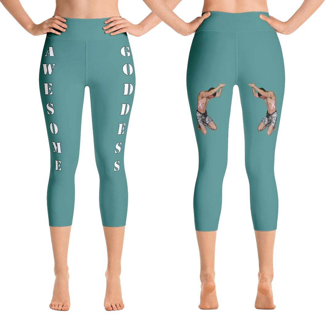 best-womens-awesome-goddess-teal-capri-leggings-white-lettering-men-support-you-on-back-viral-front-and-back-view-heroicu