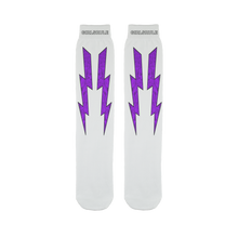 Girls Rule Purple Liquid Lightning (White Sock)