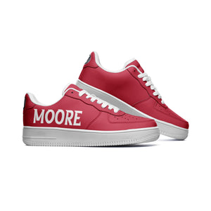 HeroicU Customized Unisex Low Top Leather Sneakers for the Moore Family 3-27-2022