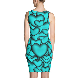 (QOH-10) Queen of Hearts Spandex Dress