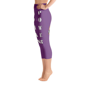 Our best viral leggings purple woman power white letters