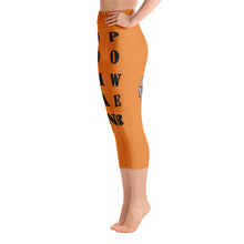 Our best viral leggings orange woman power black letters