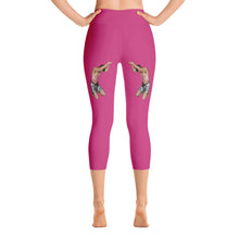 Our best viral leggings magenta woman power white letters
