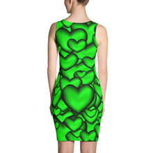 (QOH-Dark Green) Queen of Hearts Spandex Dress
