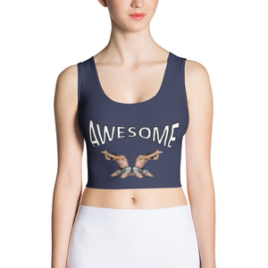 croptop, crop top, awesome, heroicu, front, midnight blue