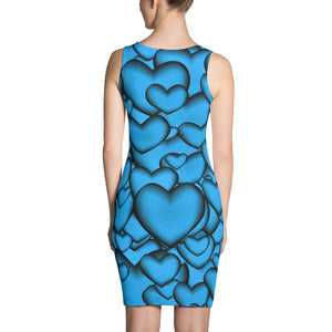 (QOH-9) Queen of Hearts Spandex Dress