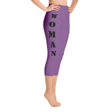 Our best viral leggings purple woman power black letters