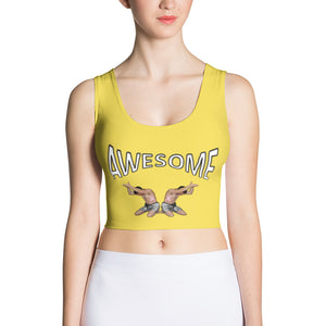 croptop, crop top, awesome, heroicu, front, yellow