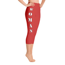 Our best viral leggings red woman power white letters