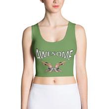 croptop, crop top, awesome, heroicu, front, moss green