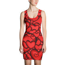 (QOH BRIGHT RED) Queen of Hearts Spandex Dress