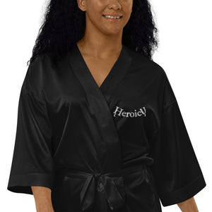 HeroicU Satin Robe Embroidered With Your Logo or Name