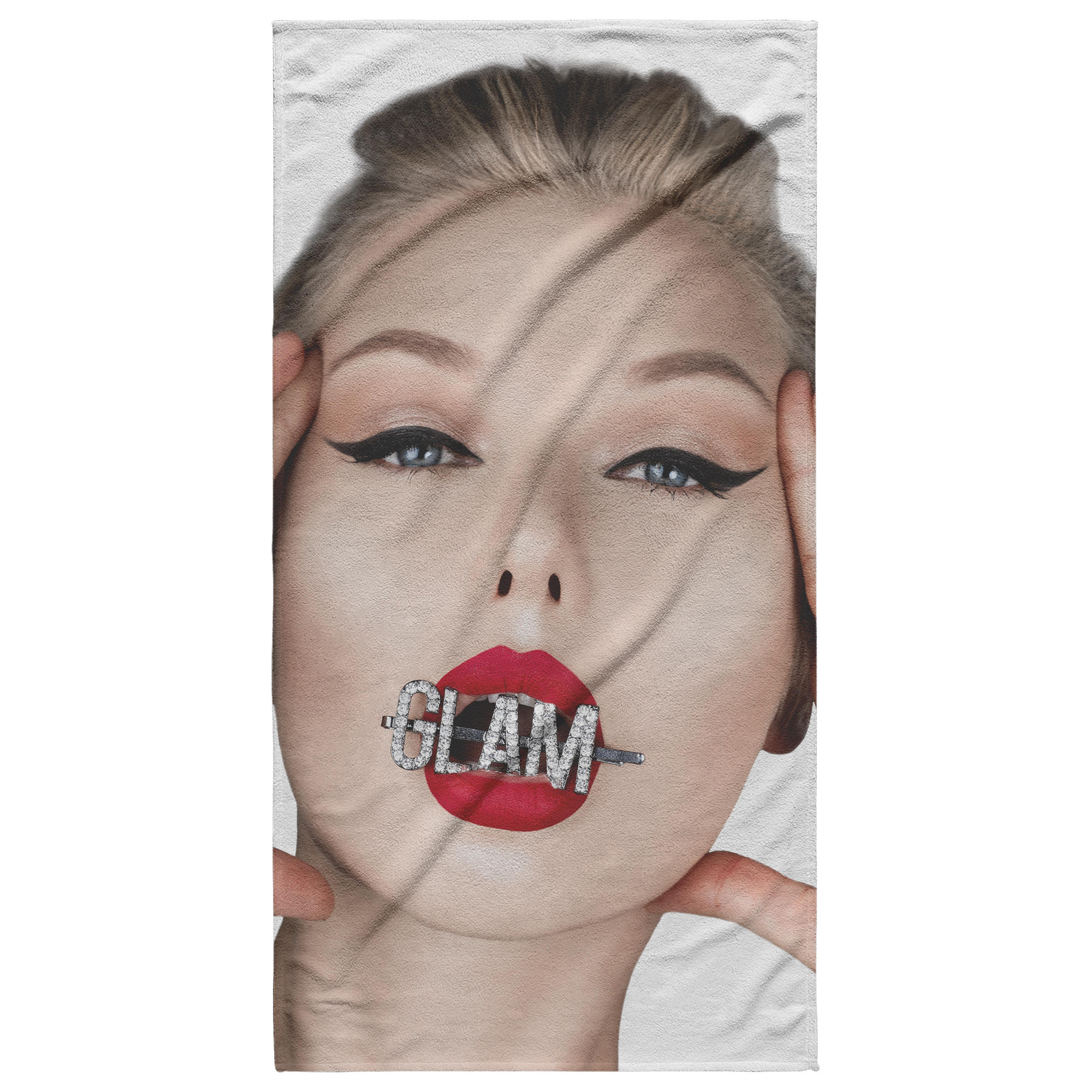 GLAM Beach Towel with Natalia - GET YOUR IMAGE ON A TOWEL