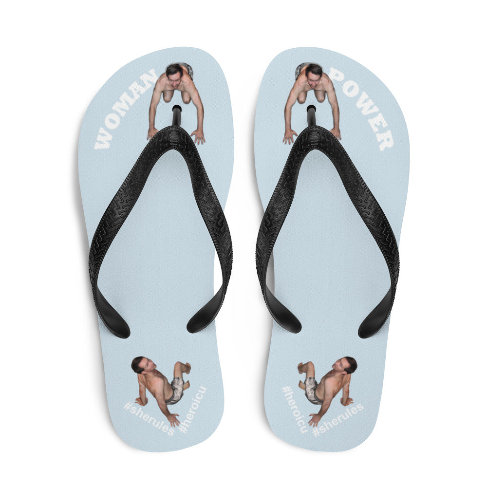 top-best-woman-power-flip-flops-tiny-man-bows-down-light-gray-white-letters